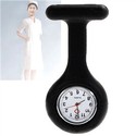 Round Silicone Nurse Quartz Wrist Watch with Pin (