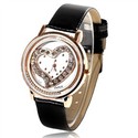 Charming Feminize Quartz Wrist Watch with Heart-sh