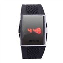 Digital LED Sport Wristwatch with Red LED Display 