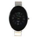 Black Dial Bracelet Design Wrist Watch with metal 