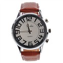 Retro Design Waist Watch Classic Leathery Watch (B