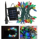 40-LED Solar Powered Colorful LED String Light for