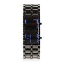 Classical Stainless Steel LED Watch with Blue Ligh