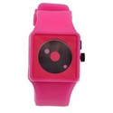 Creative Wrist Watch with Dot Design Clock Hands (