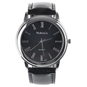 WoMaGe Roman Numeral Dial Wrist Watch with Leather