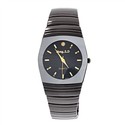 Tonneau Case Quartz Wrist Watch with Round Dial & 