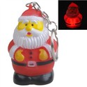 Christmas Style LED Keychain with Cute Santa Claus