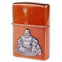 Unique Genuine Copper Oil Lighter with Buddha Patt