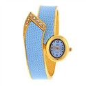 Rhinestones Quartz Wrist Watch with Metal Band for