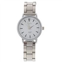 Classical Quartz Wrist Watch with Round Dial & Met