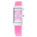 Rectangle Dial Quartz Wrist Watch with Soft Plasti