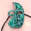 Spray Paint Crack Half Face Mask for Ball Party Al