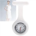 Round Silicone Nurse Quartz Wrist Watch with Brooc