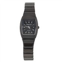 Tonneau Case Quartz Wrist Watch with Square Dial &