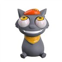 Funny Rubber Toy - Gray Wolf with Convex Eyes