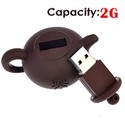 2G Rubber USB Flash Drive with Pot Shape