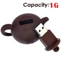 1G Rubber USB Flash Drive with Pot Shape