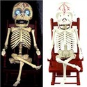 Spooky Movable Sound Control Skeleton Skull with F