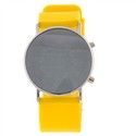 LED Wrist Watch with Round Dial & Silicone Watch S