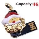 Lovely 4GB USB Flash Memory Drive Santa Claus Head