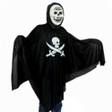 Pirate Ghost Dress with Skeleton Head Mask for Chi