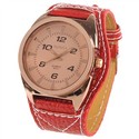 Big Size Quartz Wrist Watch with Synthetic Leather