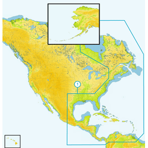 C-MAP NA-M033 SD CARD FORMAT ATL COAST GULF & CARI