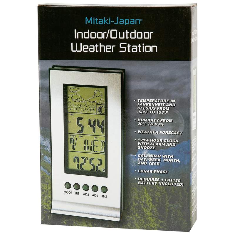 INDOOR/OUTDOOR WEATHER STATION