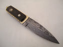  Pioneer Custom Made Damascus Steel Hunting Knife 