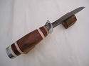 Pioneer Custom Made Damascus Steel Hunting Knife N