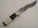 Pioneer Hand Made Damascus Steel Hunting Knife New