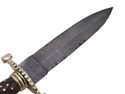 Pioneer Custom Made Damascus Steel Hunting Knife N