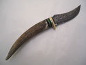 Pioneer Custom Made Damascus Steel Hunting Knife N