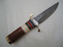 Pioneer Hand Made Damascus Steel Hunting Knife New