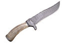 Pioneer Custom Made Damascus Steel Hunting Knife N