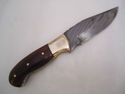 Pioneer Custom Made Damascus Steel Hunting Knife N