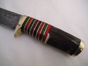 Pioneer Custom Made Damascus Steel Hunting Knife N