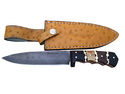 Pioneer Custom Made Damascus Steel Hunting Knife N