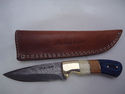 Pioneer Custom Made Damascus Steel Hunting Knife N