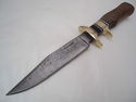 Pioneer Custom Made Damascus Steel Hunting Knife N