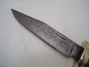 Pioneer Custom Made Damascus Steel Hunting Knife N