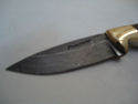 Pioneer Custom Made Damascus Steel Hunting Knife N