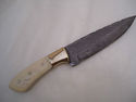 Pioneer Custom Made Damascus Steel Hunting Knife N