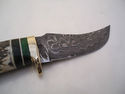 Pioneer Custom Made Damascus Steel Hunting Knife N