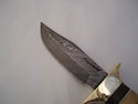 Pioneer Custom Made Damascus Steel Hunting Knife N