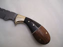 Pioneer Custom Made Damascus Steel Hunting Knife N