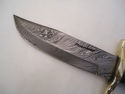 Pioneer Custom Made Damascus Steel Hunting Knife N