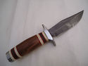 Pioneer Custom Made Damascus Steel Hunting Knife N