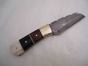 Pioneer Custom Made Damascus Steel Hunting Knife N