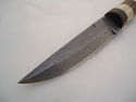 Pioneer Custom Made Damascus Steel Hunting Knife N